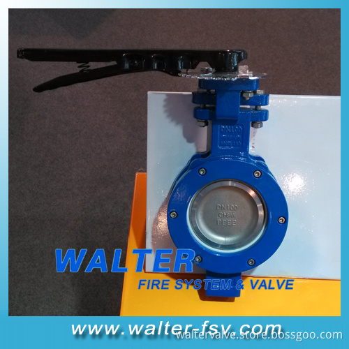 Metal Seated Wafer Butterfly Valve with Lever Op